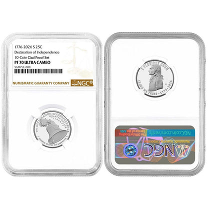2026-S U.S. Clad Proof 10pc Set NGC PF70UC Brown Label