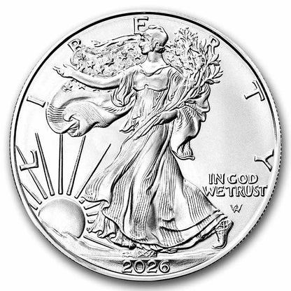 2026 Silver Eagle - Brilliant Uncirculated - CoinsTV