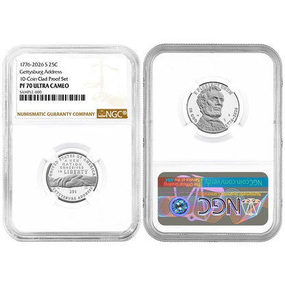2026-S U.S. Clad Proof 10pc Set NGC PF70UC Brown Label