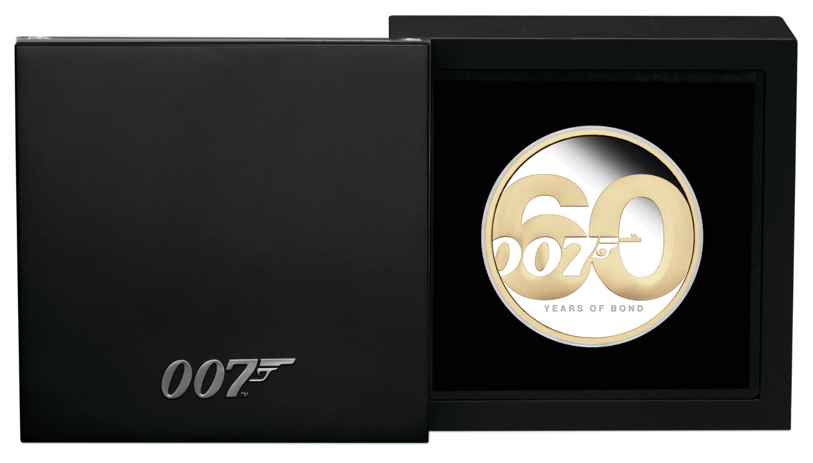 2022 Australia 60 Years of James Bond 007 Gilded Gilt 2 oz Silver Proof - CoinsTV