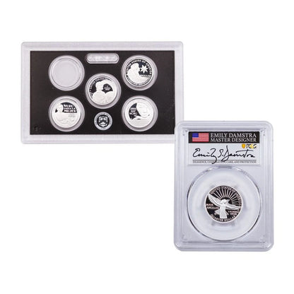 2022-S American Women Quarters Silver Proof 5pc Set and 2022-S 25c Silver Maya - CoinsTV