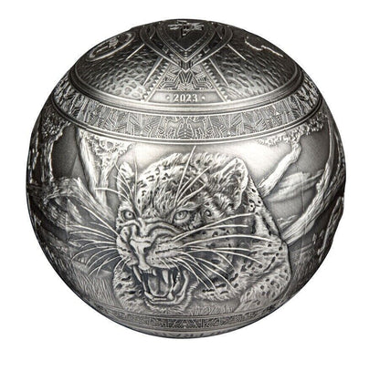 2023 Djibouti Big Five Leopard Spherical 1 Kilo Silver - CoinsTV