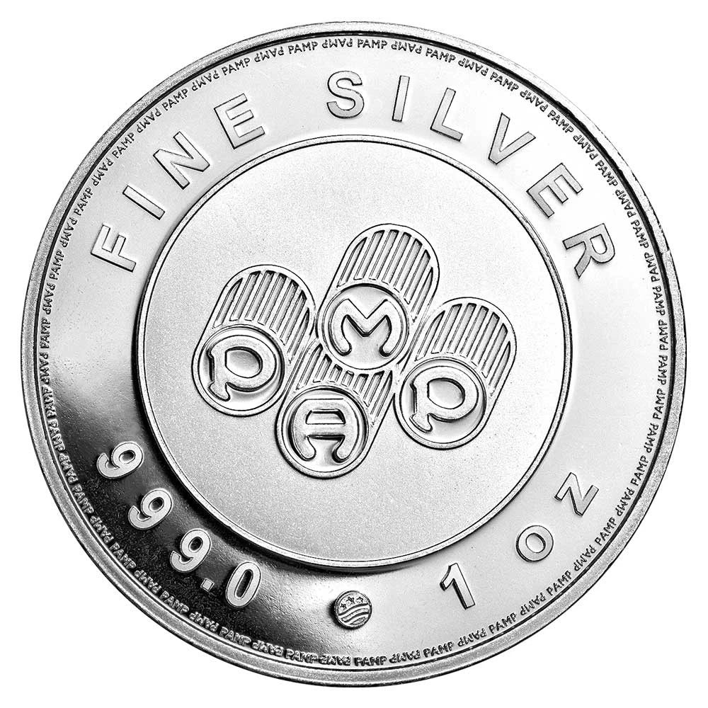 Pamp Lady of Liberty 1 oz .999 Fine Silver Round - Brilliant Uncirculated - CoinsTV