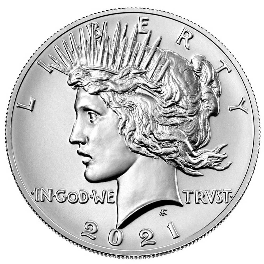 2021 Peace Silver Dollar Box OGP & COA