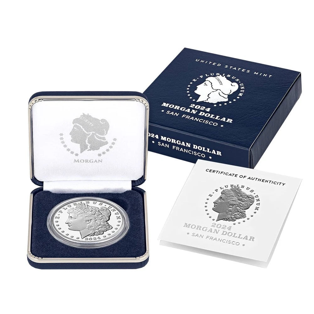 2024-S Proof Morgan Silver Dollar Box OGP & COA - CoinsTV
