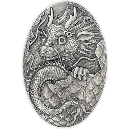 2024 Djibouti Year of the Dragon 5 oz Silver