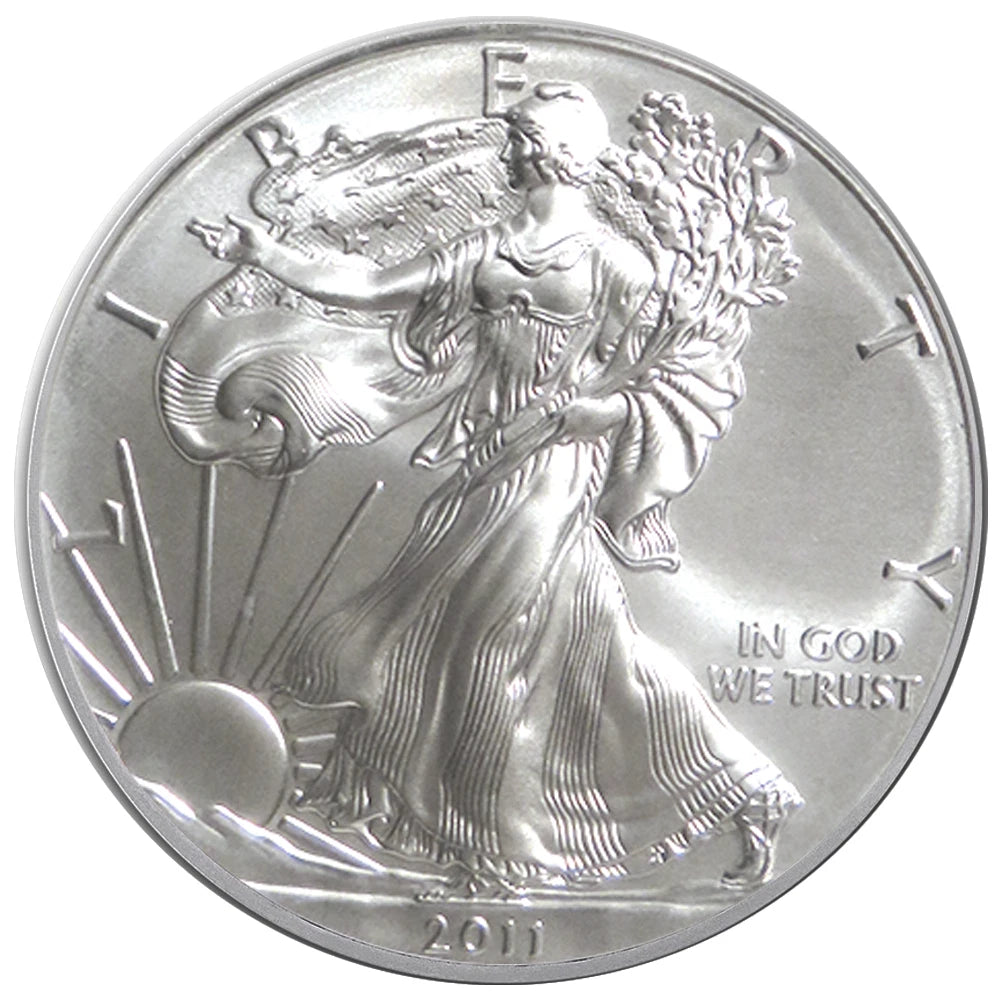 2011-W Burnished Silver Eagle Box with OGP & COA