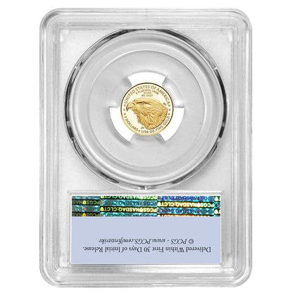 2025-W Gold Eagle 1/10 oz Gold - PCGS PR70DCAM FS Flag Label - CoinsTV