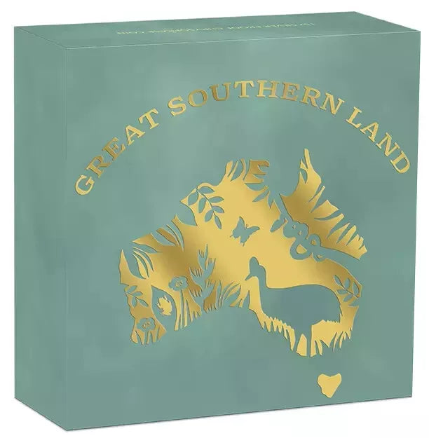 2024 Australia Great Southern Land Chrysoprase - 1 oz Silver Proof Coin - CoinsTV