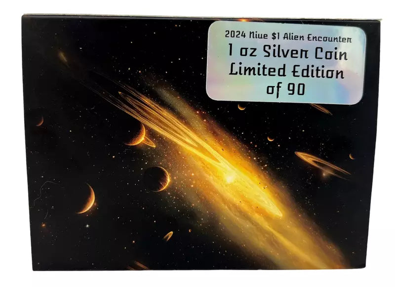 2024 Niue Alien Encounter 1 oz Silver Coin - NGC PF 70 UCAM Galaxy Label - CoinsTV