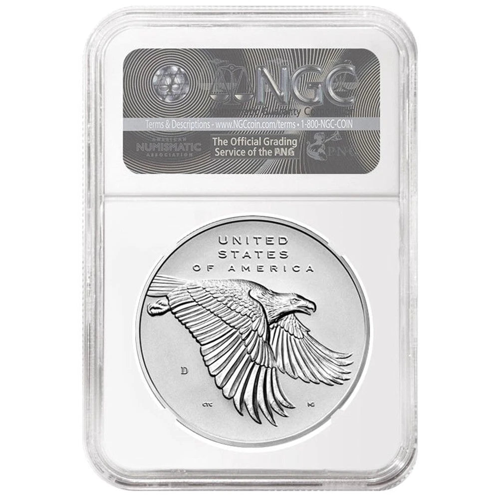 2017-D 225th Ann. American Liberty Medal 1 oz Silver - NGC MS70 FDI First Label - CoinsTV