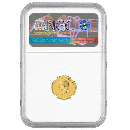 2026-P Australia Gold Kangaroo 1/10 oz 40th Anniv Nugget Privy - NGC MS70 Australia Label - CoinsTV