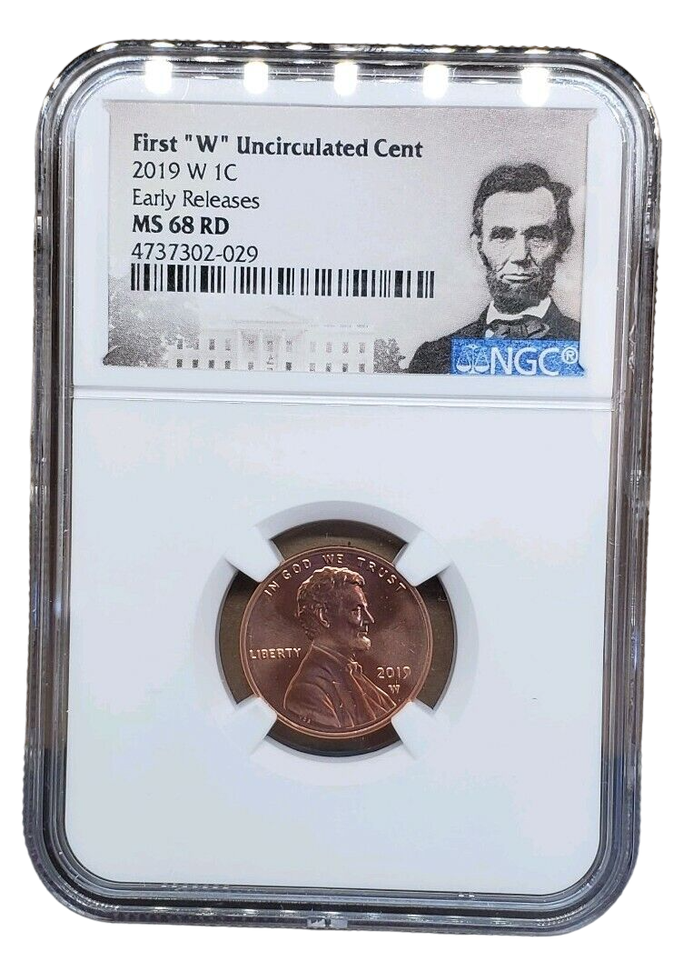2019-W Lincoln Cent Early Release Uncirculated - NGC MS68 RD - CoinsTV