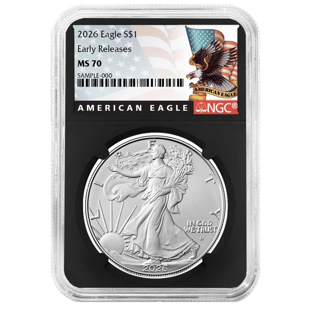 2026(W) Silver Eagle - NGC MS70 ER Black Label Retro Core