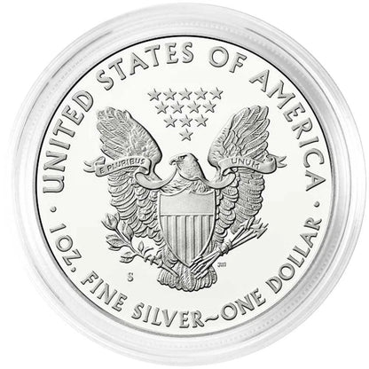 1990-S Proof Silver Eagle Box OGP & COA