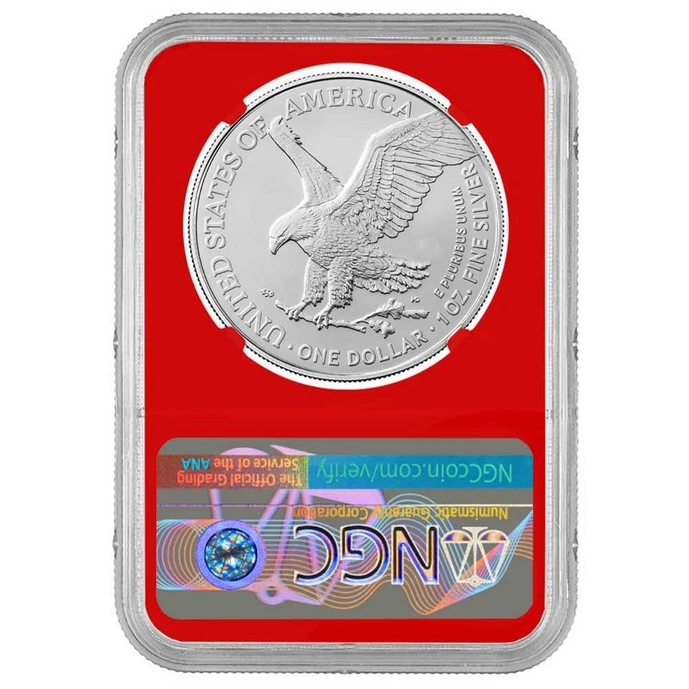 2026(W) Silver Eagle - NGC MS70 ER Flag Label Red Core
