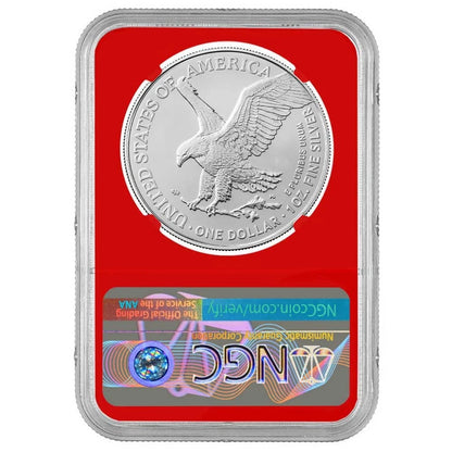 2026(W) Silver Eagle - NGC MS70 ER Flag Label Red Core