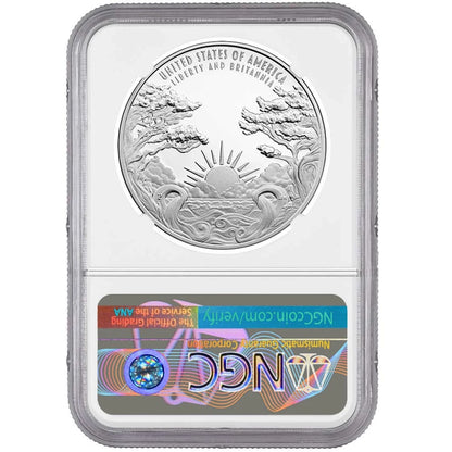 2024-P Proof Liberty & Britannia 1 oz Silver Medal - NGC PF70UC ER Great Britain Label