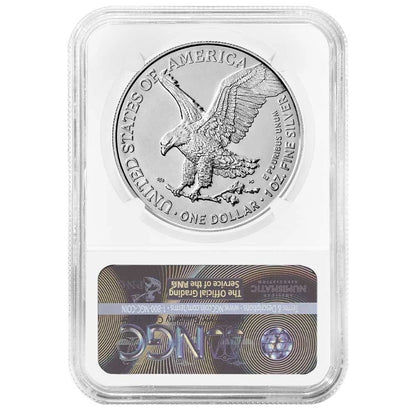 2021 Silver Eagle Type 2 - NGC MS70 FDI First Label
