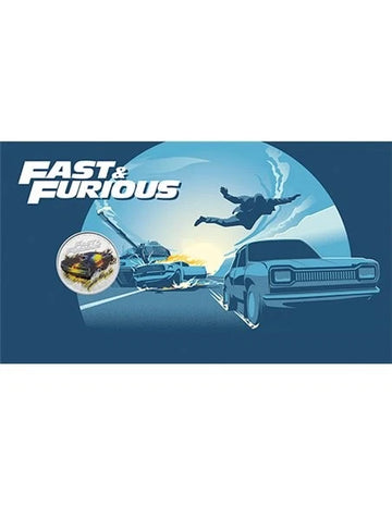 2025 Niue Fast & Furious 10g CN Coin & Stamp Set