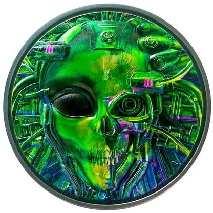2021 Palau Cyborg Revolution Alien 3 oz Silver Coin - NGC PF70 UCAM - CoinsTV