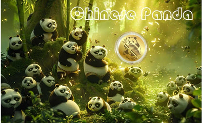 2026 Niue Chinese Panda 1/1000 oz Gold Coin in Card - CoinsTV