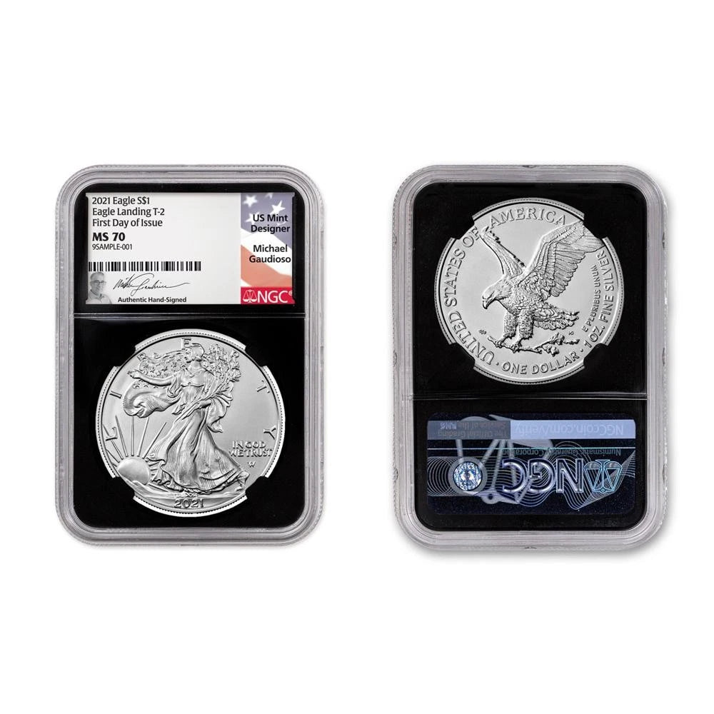 2021 Silver Eagle Type 2 Scarce and Unique Coin Division 3pc Set - CoinsTV
