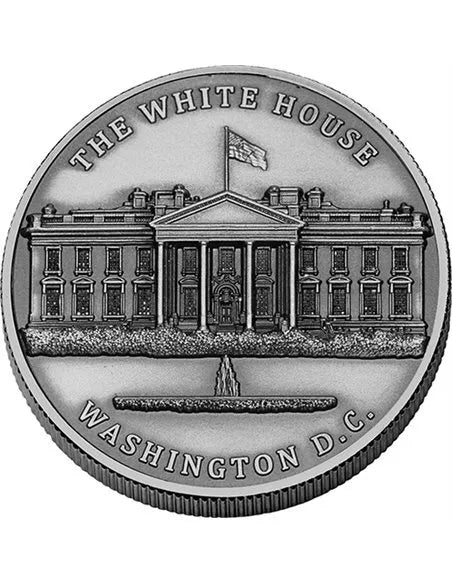2024 Niue The White House UHR Antiqued 1 oz Silver Coin - CoinsTV