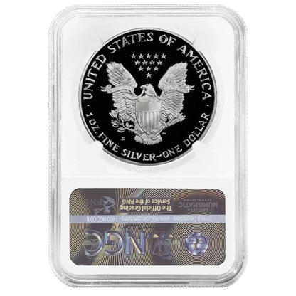 1989-S Silver Eagle - NGC PF70UC Brown Label - CoinsTV