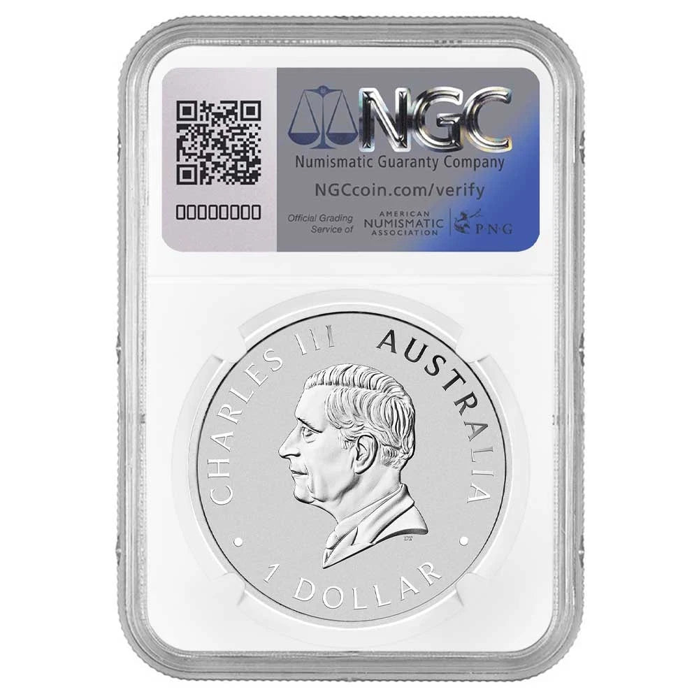 2026-P Australian Silver Kookaburra 1 oz Silver - NGC MS70 ER Australian Flag Label - CoinsTV