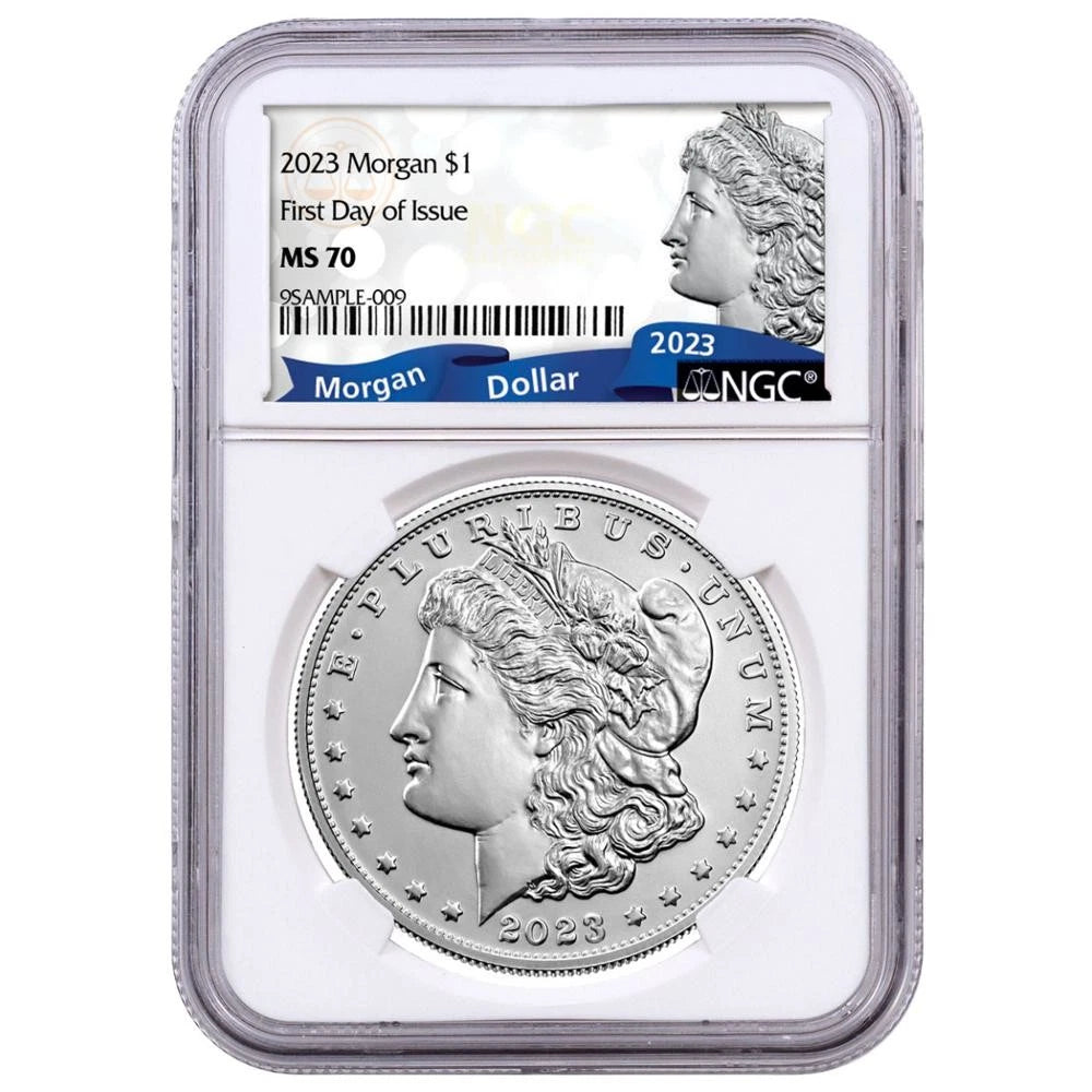 2023 Morgan Silver Dollar - Exclusive Morgan Label - NGC MS70 FDI - CoinsTV