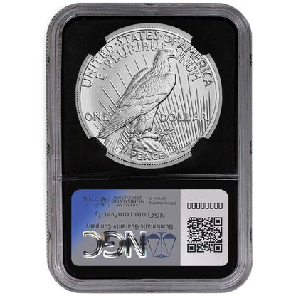 2023 Peace Silver Dollar - NGC MS70 FDI .999 Silver Label Black Core - CoinsTV