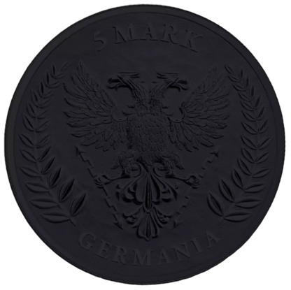 2022 Germania Lady Germania Sunset Black Platinum Edition - 1 oz Silver Coin