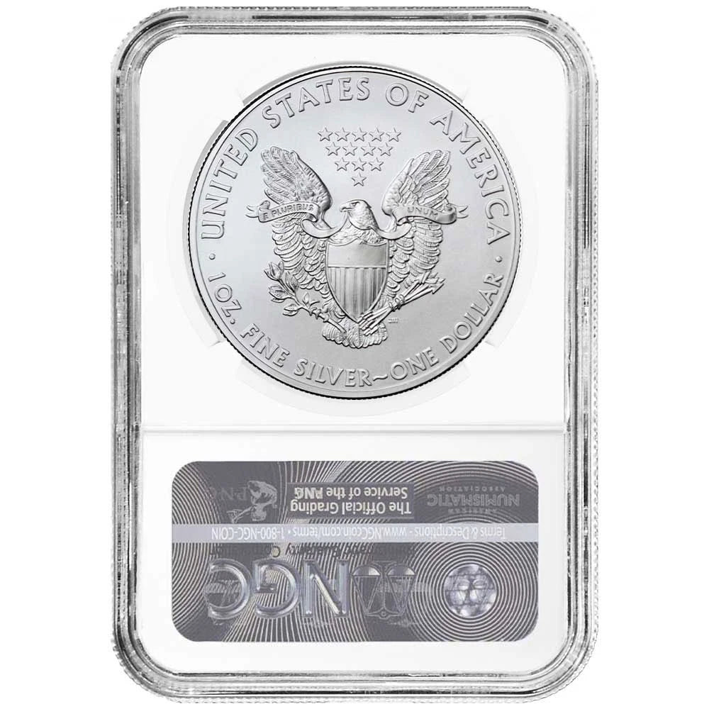 2021 Silver Eagle Type 1 - NGC MS69 Brown Label - CoinsTV