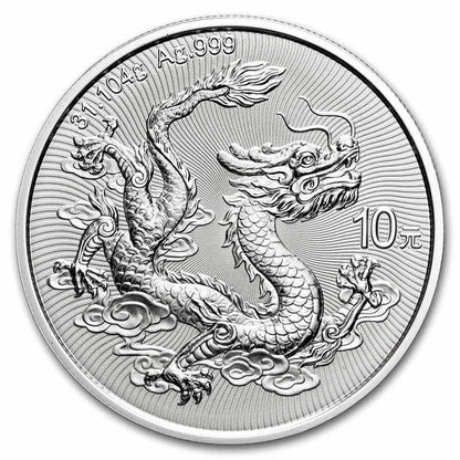 2025 First Ever China Dragon BU 1 oz Silver Coin - CoinsTV