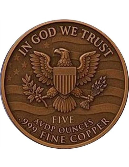 America's Eagle Colorized 5 oz Copper Round - CoinsTV