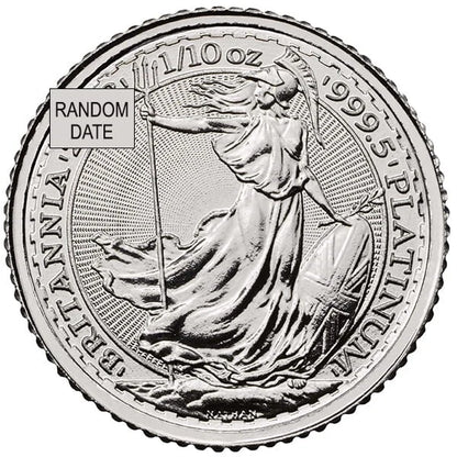 Britannia 1/10 oz Platinum Coin - Random Year