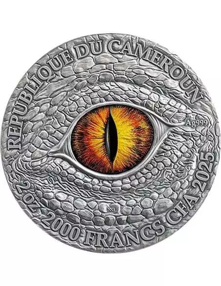 2025 Mythical Hydra Dragonology 2000 Francs Cameroon - 2 oz Silver