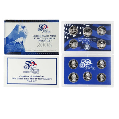 2006-S U.S. Clad State Quarters Proof Set - CoinsTV