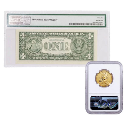 2019 $1 Native American Coin & Currency Set Enhanced Finish NGC SP69 ER - CoinsTV