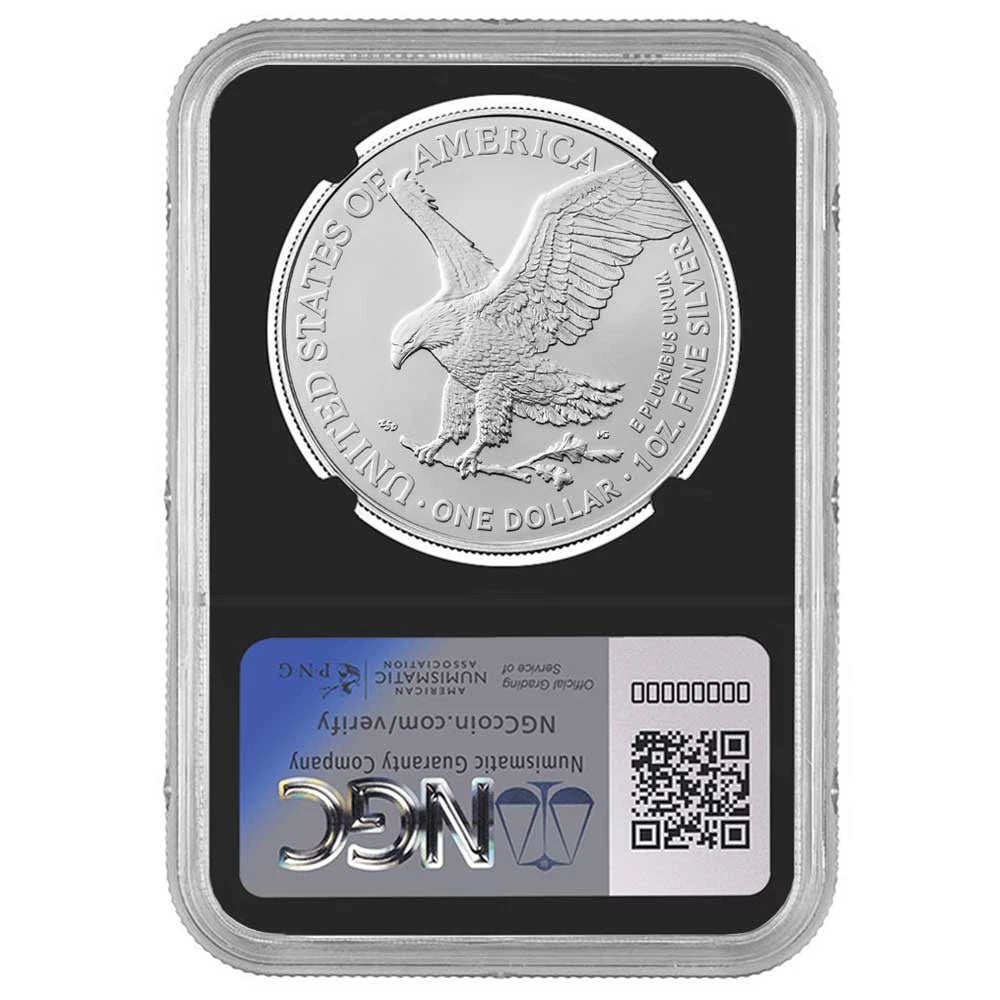 2026-W Silver Eagle - Black Label Retro Core - NGC MS70 FDI - CoinsTV