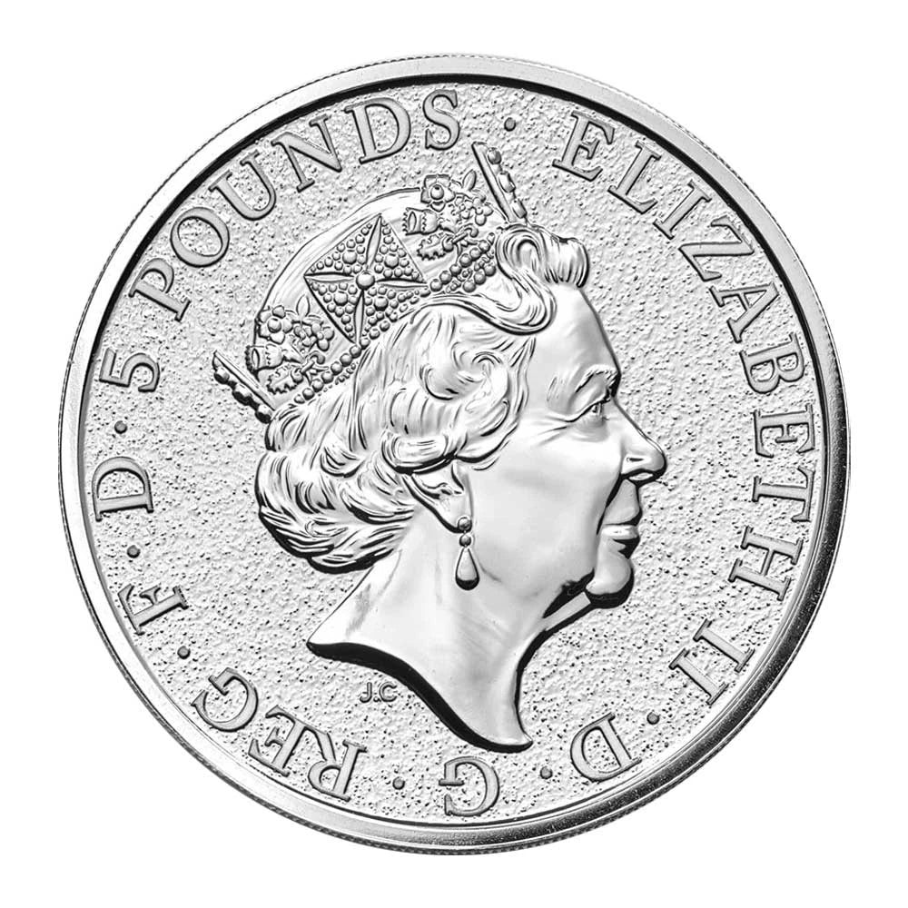 2017 Great Britain Queen's Beasts - The Griffin 2 oz Silver Brilliant Uncirculated - CoinsTV