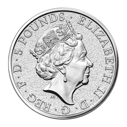 2017 Great Britain Queen's Beasts - The Griffin 2 oz Silver Brilliant Uncirculated - CoinsTV