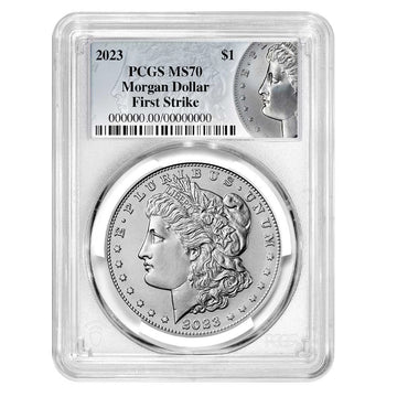 2023 Morgan Silver Dollar - Morgan Label - PCGS MS70 FS