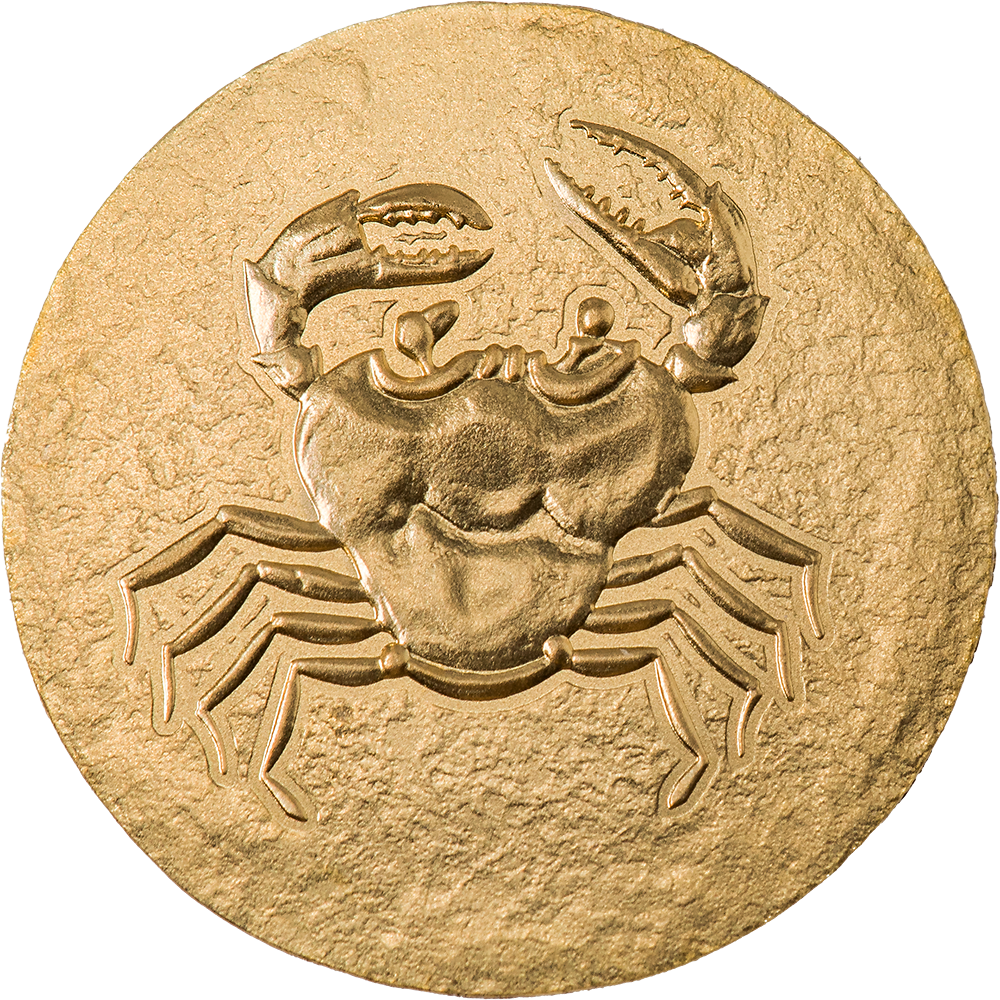 2022 Ancient Greece Crab Akragas  0.5 g .9999 Gold - CoinsTV
