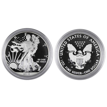 2013-W Reverse Proof & Enhanced American Silver Eagle West Point 2pc Set