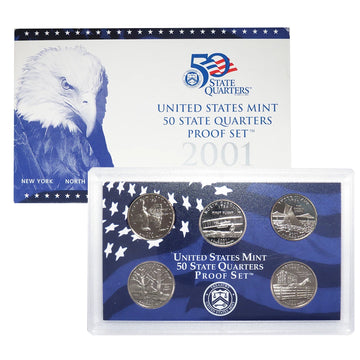 2001-S U.S. Clad State Quarters Proof Set - CoinsTV