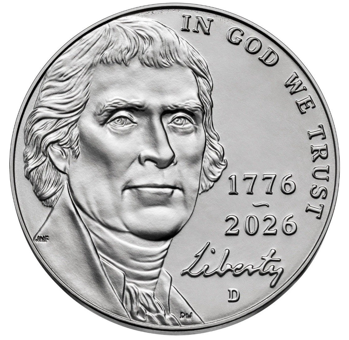 2026 P&D Semiquincentennial Jefferson Nickels - ICG MS67 FS Initial Release