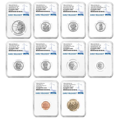 2026-S U.S. Silver Proof 10pc Set NGC PF70UC ER Blue Label