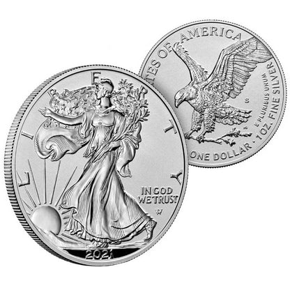 2021 American Eagle Silver Reverse Proof - Designer Edition 2 pc Set - OGP